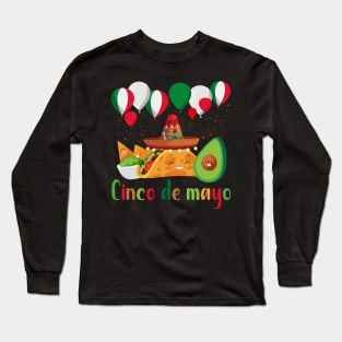 cinco de mayo celebrating for lovers of cinco de mayo 5th day Long Sleeve T-Shirt